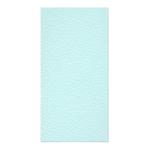 Classy Light Turquoise Printed Pattern. Customised Photo Card