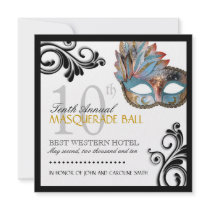 Classy Masquerade Invitation