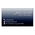 Classy Midnight Blue Sales Manager Business Card