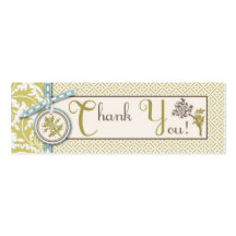Classy Olive TY Skinny Gift Tag Business Card