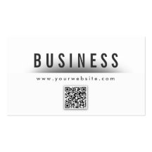 Classy QR Code Neuroscience Business Card