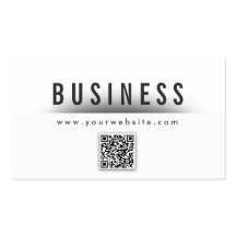 Classy QR Code Plastic Surgeon Business Card