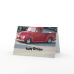 Classy Red Truck - Happy Birthday cards