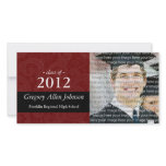 Classy School Graduation Photo Announcement Cards photo cards