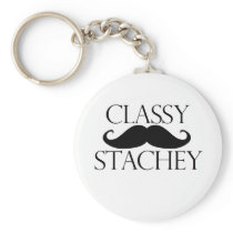 Classy Stache Moustache keychains