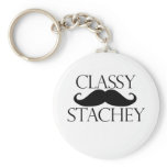 Classy Stache Moustache keychains