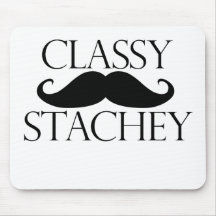 Classy Stache Moustache Mouse Pads
