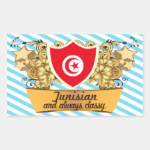 Classy Tunisian Rectangle Sticker
