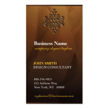 Classy Upscale Modern Damask  Business Cards