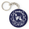 Classy Weathered Afghan Hound keychains