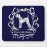 Classy Weathered Airedale Terrier Mouse Pad