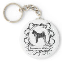 Classy Weathered Akita keychains