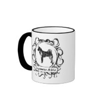 Classy Weathered Akita Mugs