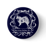 Classy Weathered American Eskimo Dog Pins
