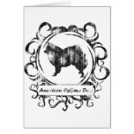 Classy Weathered American Eskimo Dog Card
