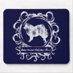 Classy Weathered American Eskimo Dog mousepads