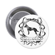 Classy Weathered Australian Cattle Dog Pinback Button