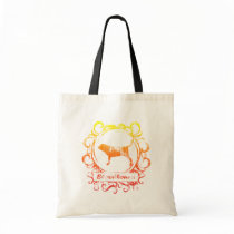 Classy Weathered Bloodhound Tote Bags