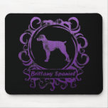Classy Weathered Brittany Spaniel mousepads