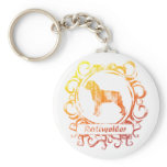 Classy Weathered Rottweiler keychains