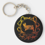 Classy Weathered Silky Terrier Key Chain
