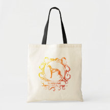 Classy Weathered Whippet Canvas Bag