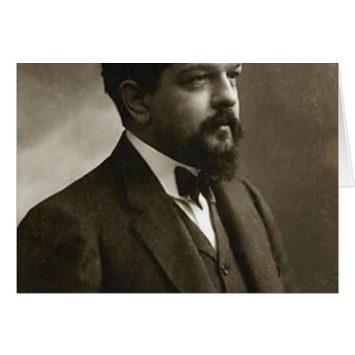 claude debussy ca 1908, foto av félix nadar card by rahulbiswas