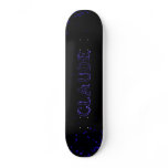 claude  lightning stars custom skateboard deck