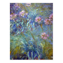 Claude Monet Agapanthus Post Card