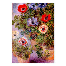 Claude Monet: Anemones Business Card