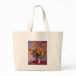 Claude Monet Bouquet of Sunflowers Canvas Bags