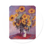 Claude Monet Bouquet of Sunflowers stickers