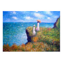 Claude Monet: Cliff Walk at Pourville Business Card Templates