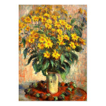 Claude Monet: Jerusalem Artichokes Business Card Template