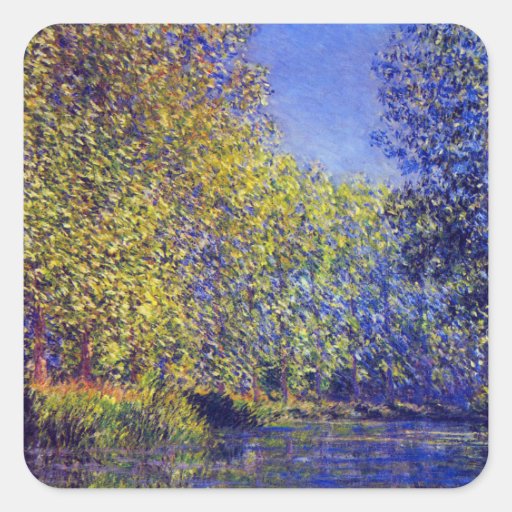 Claude Monet painting bend in Epte near Giverny Sticker