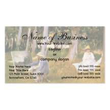 Claude Monet Painting, Edge of a Wood  by Sargent Business Card Template