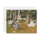 Claude Monet Painting, Edge of a Wood  by Sargent invitations