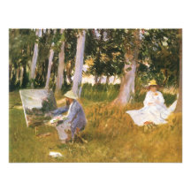 Claude Monet Painting, Edge of a Wood by Sargent Invites