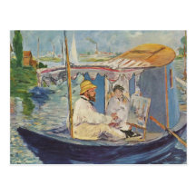 Claude Monet Painting - Edouard Manet Postcard