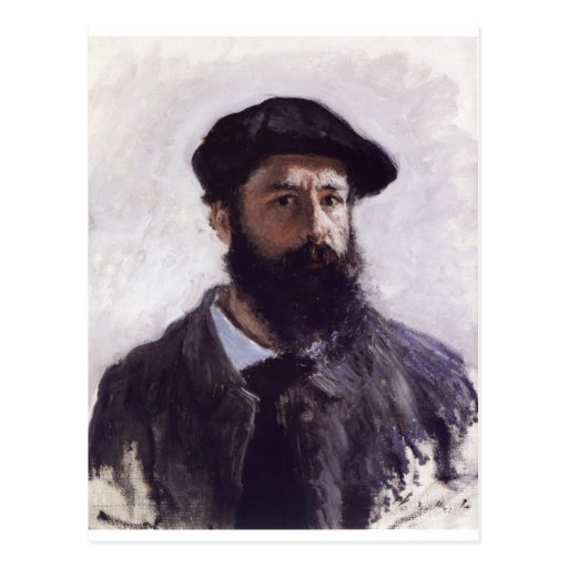 Claude Monet - Self-portrait in Beret 1886 Post Card