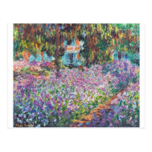 Claude Monet - The Artist's Garden at Givern Post Card