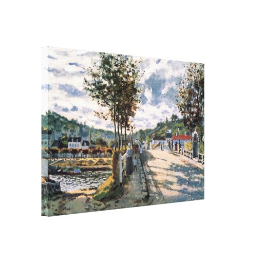 Claude Monet - The Seine at Bougival Canvas Prints