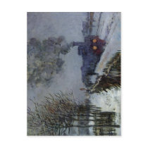 Claude Monet Train in the Snow 1875 Technique Oil
