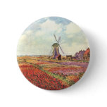 Claude Monet Tulips in Holland buttons