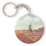 Claude Monet Tulips in Holland Keychains