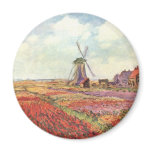 Claude Monet Tulips in Holland Magnet