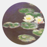 Claude Monet - Waterlilies Round Sticker