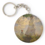 Claude Monet: Woman with a Parasol, 1875 Key Chain
