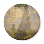 Claude Monet: Woman with a Parasol, 1875 Magnet