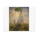 Claude Monet: Woman with a Parasol, 1875 postcards
